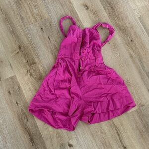 Womens Pink Romper